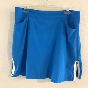 Nike Golf Skort Womens 10 Blue Fit Dry Athletic Tennis Skirt